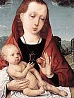 Juan De Flandes Virgin and Child before a Landscape painting